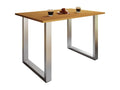 Mobenze Tavolo da mangiatoia Tavolo da cucina Tavolo Xona U argent 50 - 80 - hêtre DFWY63096