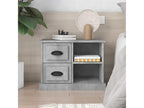 Comodino grigio cemento 60x35,5x45 QJZD36076