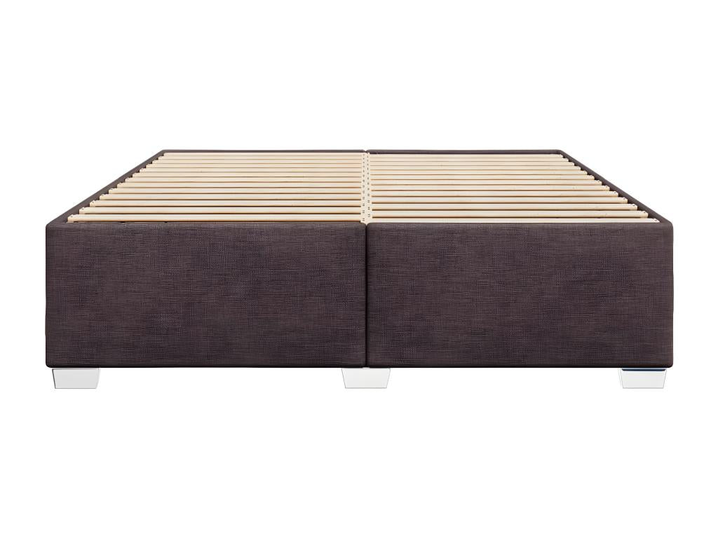 Struttura letto Marrone foncé 180x200 cm Tissu KZEN04966