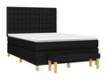 Sommier à Mobenze de lit con Materasso Nero 140x190 cm Tissu BQMZ31382