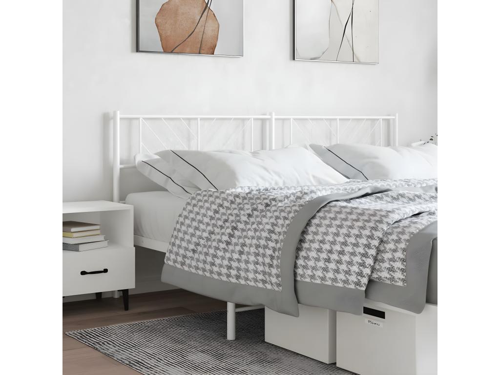 Letto in metallo bianco