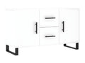 Credenza in legno ingegnerizzato bianco, 100 x 36 x 60 cm