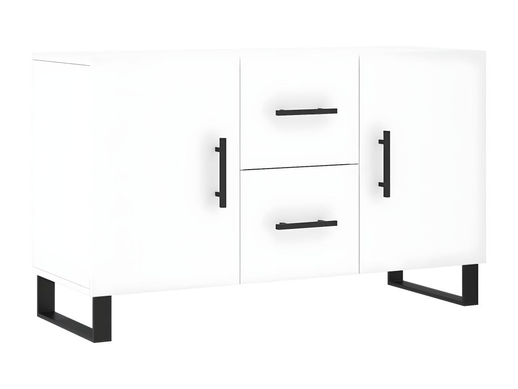 Credenza in legno ingegnerizzato bianco, 100 x 36 x 60 cm