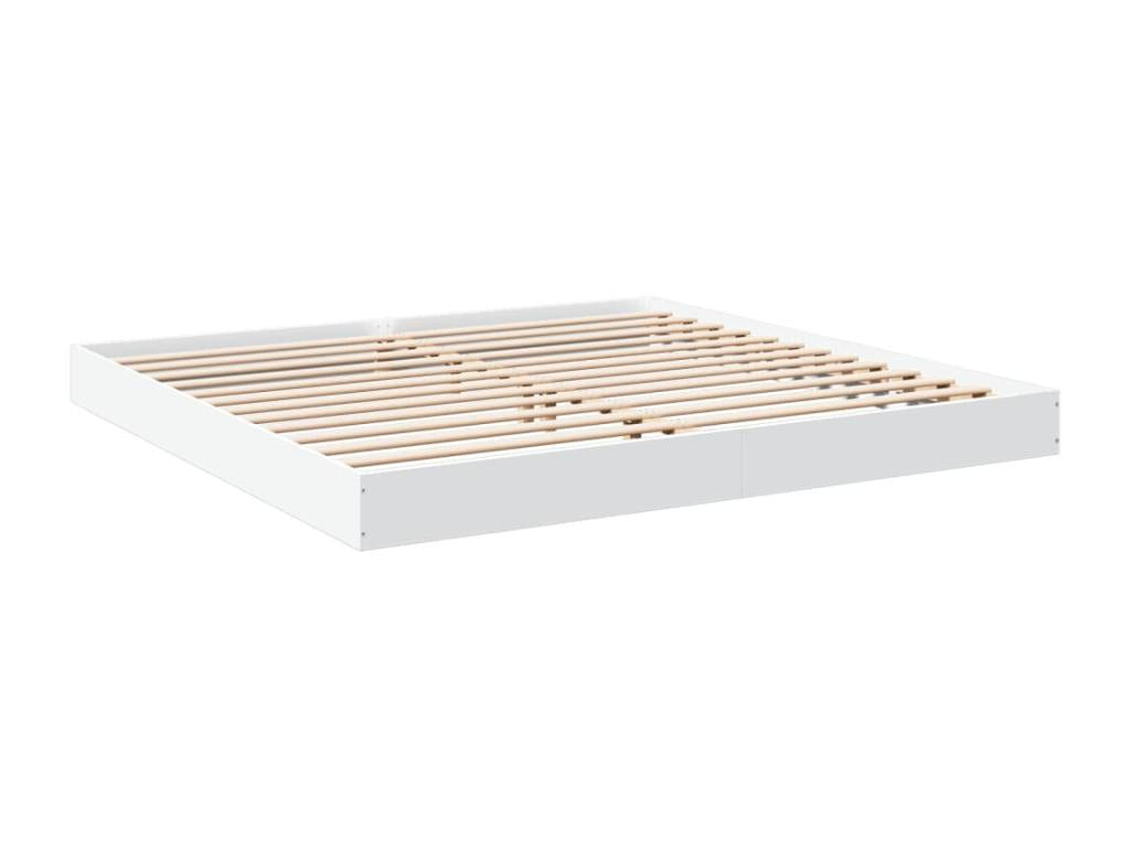 Struttura letto bianco 180x200 bois d'ingénierie VJWD48077
