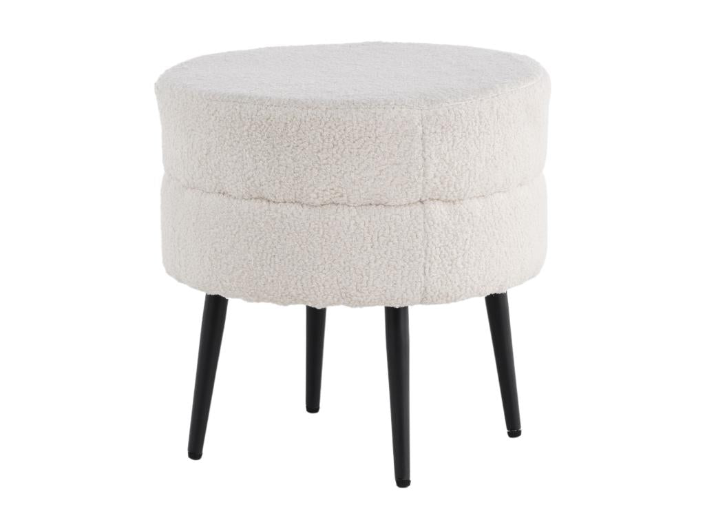 Pouf bianco, 40 x 40 x 40 cm