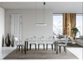 Tavolo da mangiatoia allungabile Mobenze-Couleur White-Support 4 gambe-Largeur allungabile da 180 a 284 cm IRXA44942
