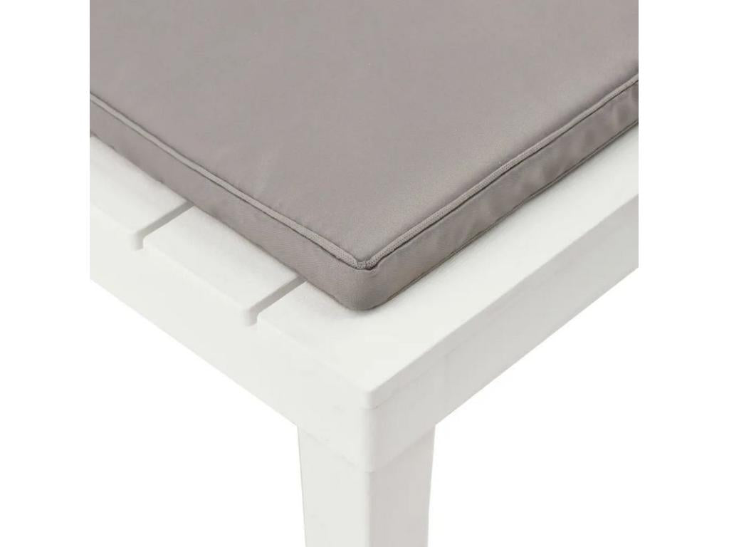 Sedia de jardin marron et plastique bianca Luxameub - Set di 2 HVQO46004
