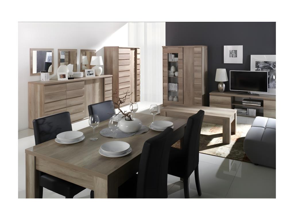 Mobili per la casa in legno di quercia marrone, 120 x 180 x 55 cm