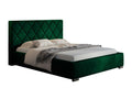 Mobenze Lit rembourré 180x200 Mobenze - Lit double con Rangement Lit 140x200 cm Verde Mobenze 19 PTBG27480