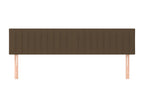 Têtes de lit 2 pz Marrone Foncé 80x5x78/88 cm Tessuto PYOP46129