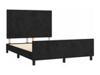 Struttura letto con testiera nera 140x190 cm Mobenze JROR87727