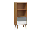 Bibliothèque Mobenze Marrone 60x35x133,5 cm Mobenze massif de pin SYGE92065