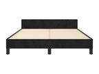 Struttura letto con testiera nera 140x190 cm Mobenze JROR87727
