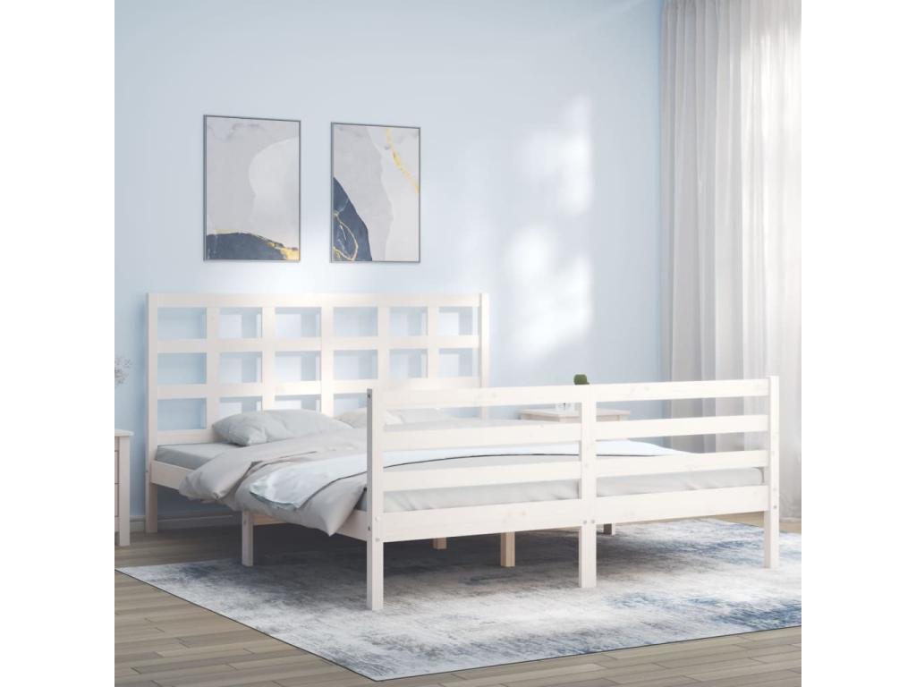 Struttura del letto bianca - dlz1766571470738