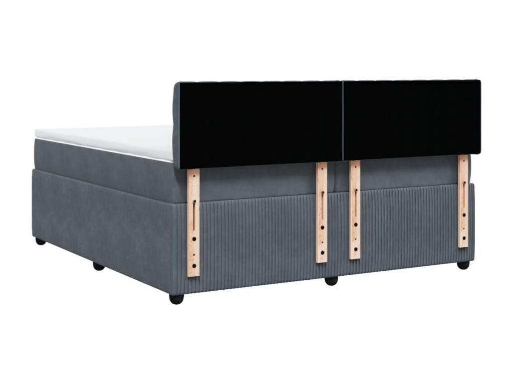 Sommier à Mobenze de lit et Materasso Grey foncé 200x200cm Mobenze HJTM92949