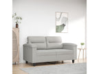 Divano à 2 posti Grigio chiaro 120 cm Tissu microfibra EYYB17248