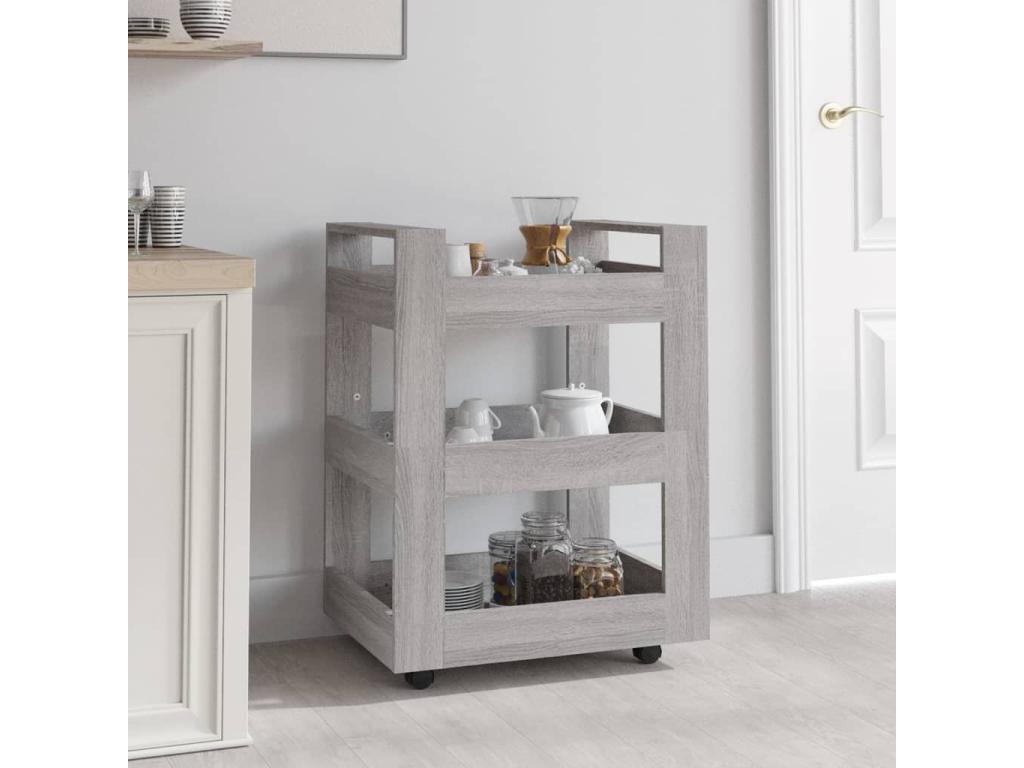 Carro da cucina Mobenze grigio 60x45x80 cm Mobenze d'ingénierie BISG25738