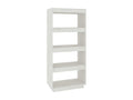 Libreria in legno di pino bianco, 60 x 35 x 135 cm