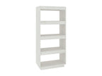 Libreria in legno di pino bianco, 60 x 35 x 135 cm
