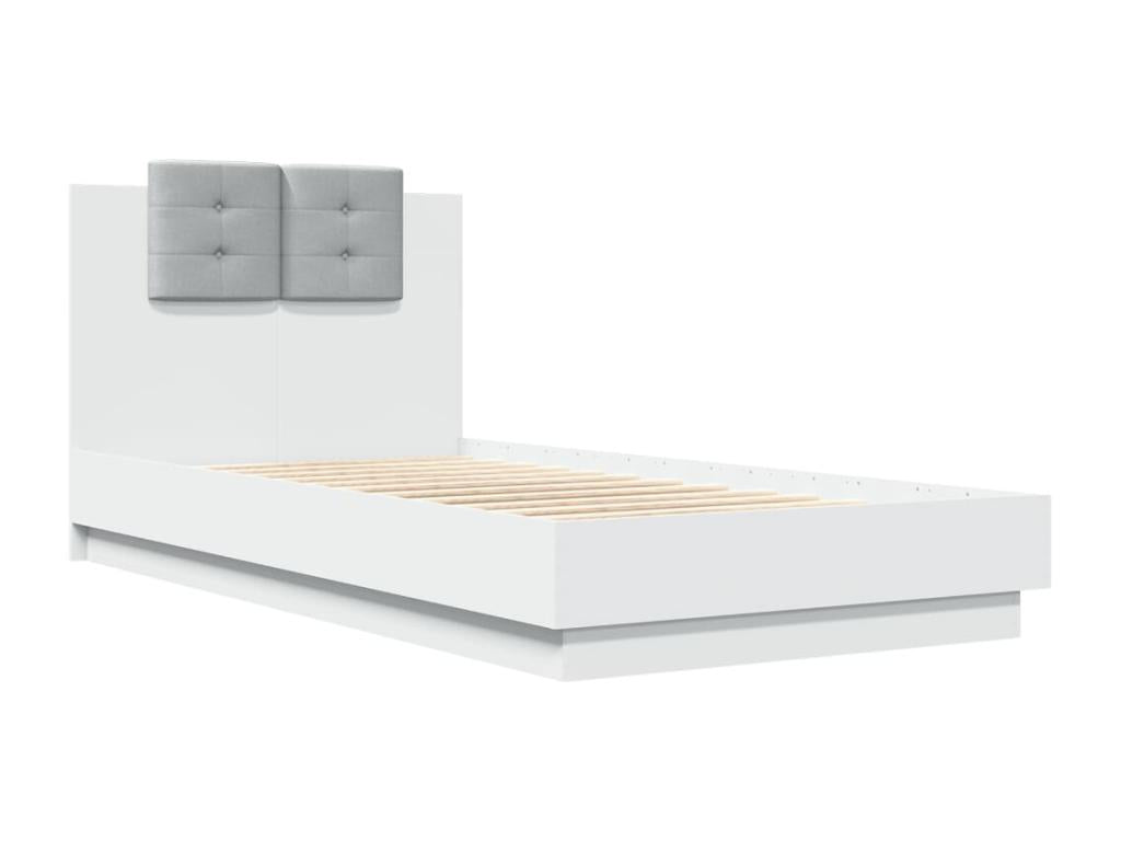 Struttura letto bianca, 75 x 190 cm