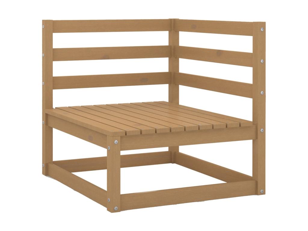 Set salotto da giardino 6 pz Marrone miel Bois de pin massif 10 RRLE76697