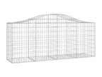 Paniers à gabions arqués 12 pezzi 200x50x80/100 cm Fer zincato KHFH34664