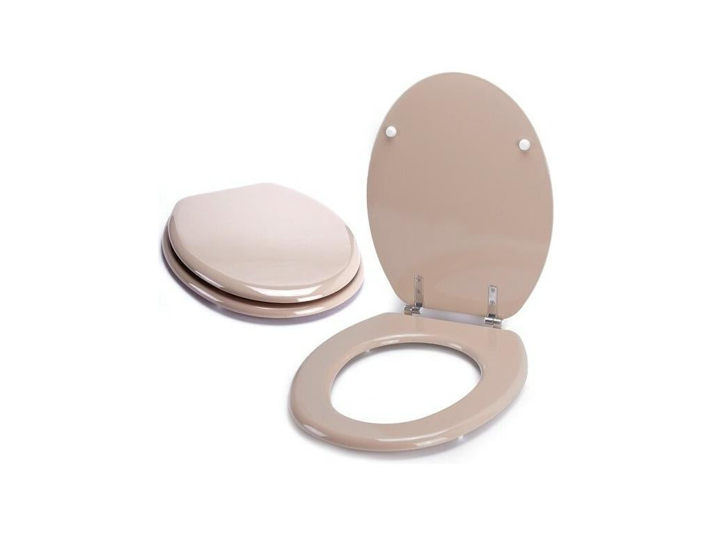 Mobenze Abattant WC Mobenze Beige - Charnières Inox HBMQ14778