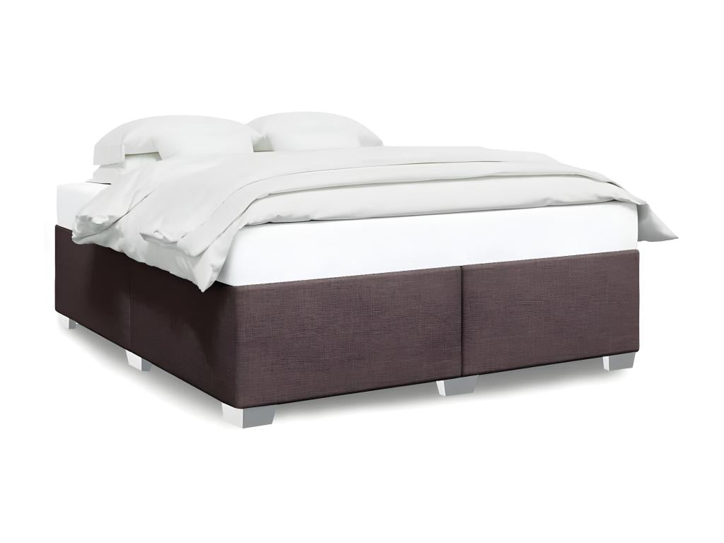 Struttura letto Marrone foncé 180x200 cm Tissu KZEN04966