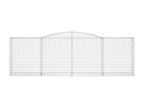 Panieri a gabbioni archi 2 pz 400x50x120-140 Ferro zincato PKYT60836