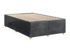 Struttura letto grigio foncé 120x190 cm tessuto WXOI05662