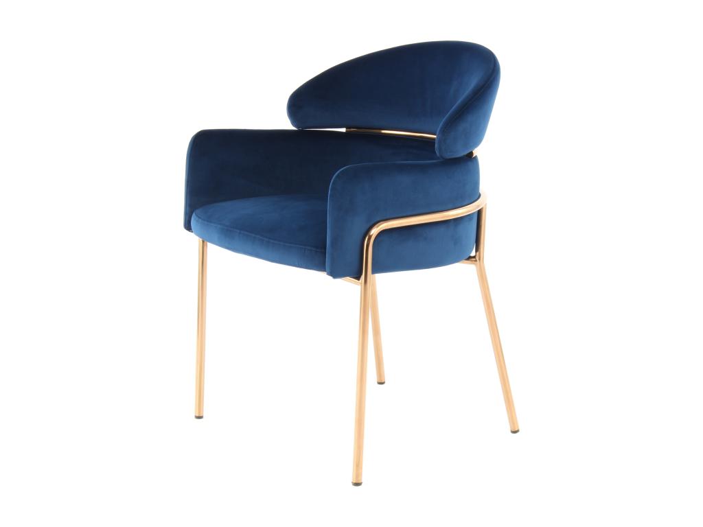 Sedia Design in Mobenze Blu / Oro Rosa ETEI69106
