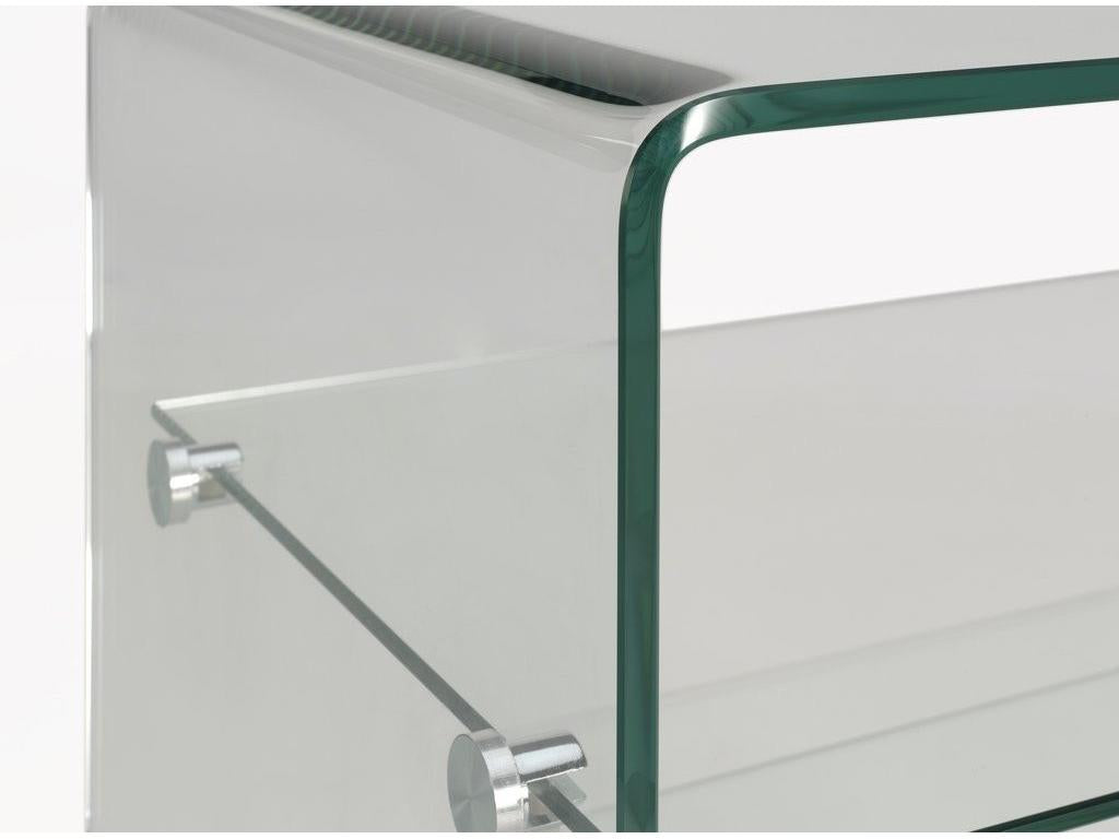 Table d'appoint verre transparent Mobenze JFWC32284