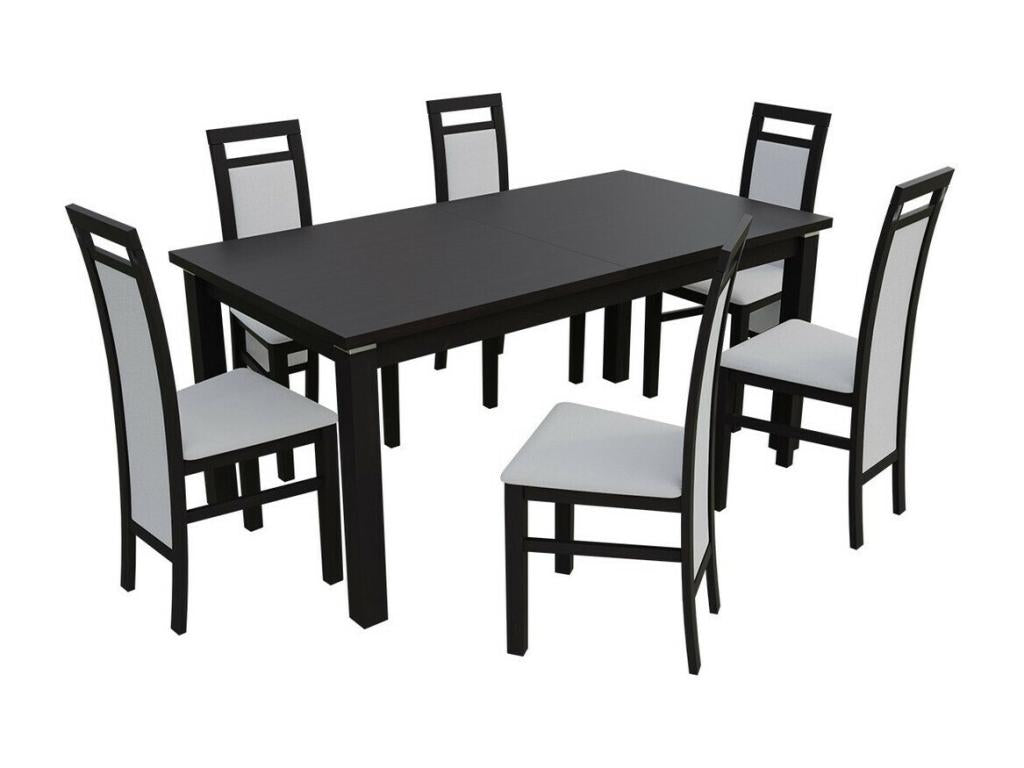 Sedia in pelle grigia, 97 x 46 x 40 cm