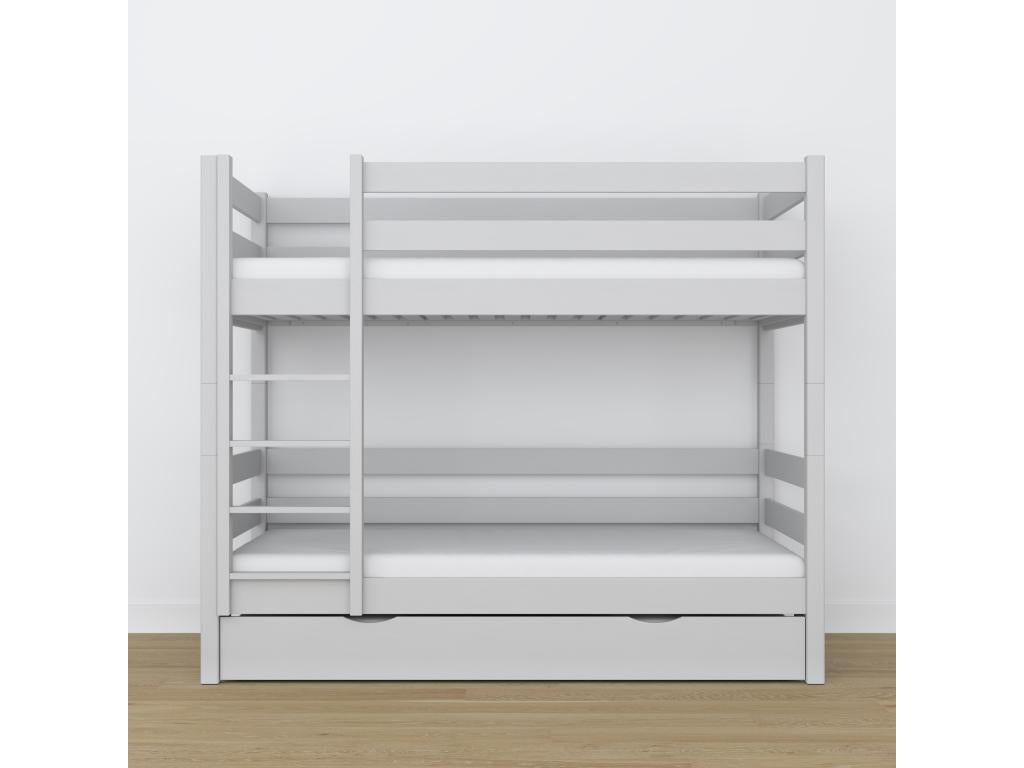 Illuminato sovrapposto in Mobenze - con cassettone per materasso N01 Grigio 120x190 UCEA87063