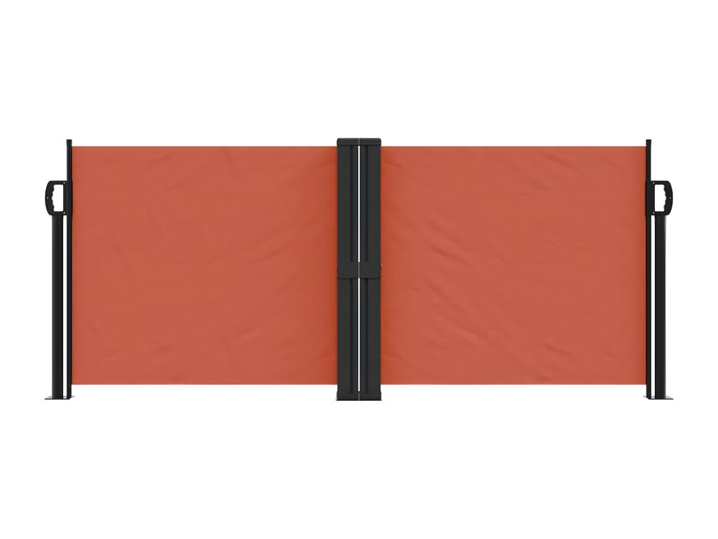 Auvent latéral rétractable terre cuite 100x1000 cm VBGE59141