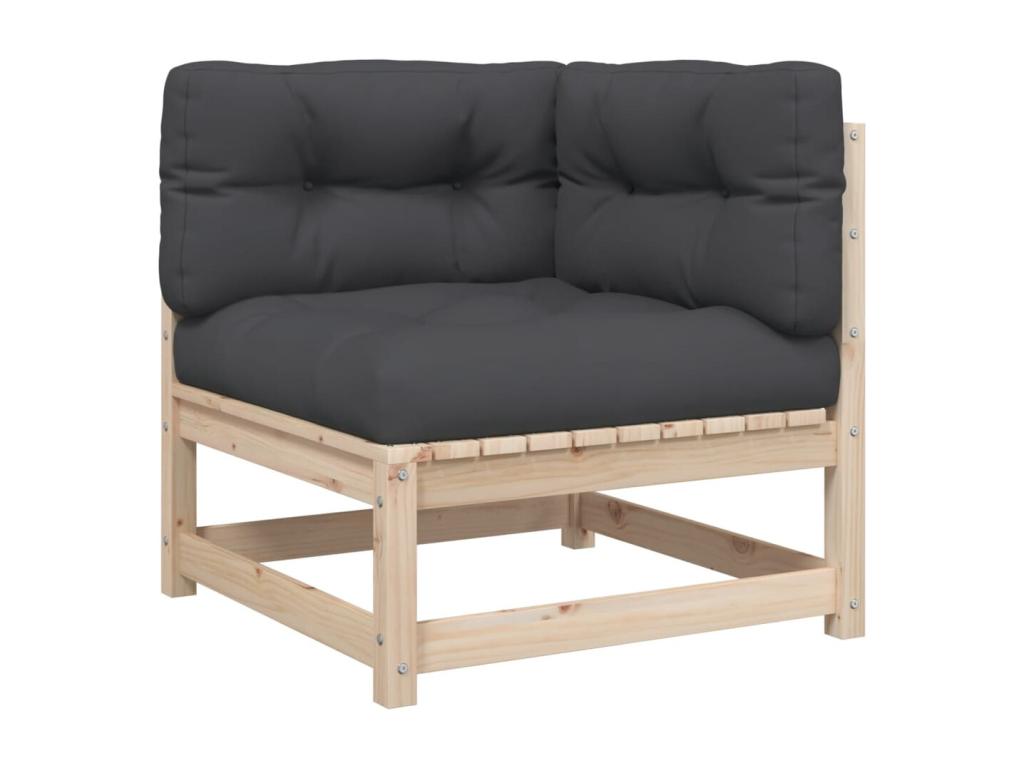 Set da giardino 7 pezzi con cuscini Mobenze de pin massif DVEA29378