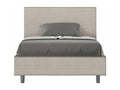 Letto in tessuto bianco, 120 x 200 cm