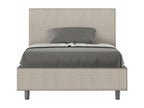 Letto in tessuto bianco, 120 x 200 cm