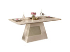 Tavolo da mangiatoia per 6 persone Rettangolare Bianco Ecru 180x80x90 cm XLTE24904