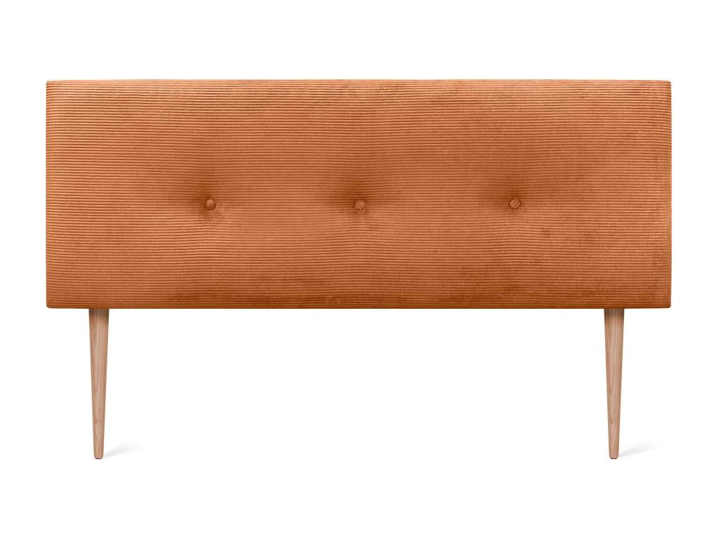 Mobenze Testiera Mobenze Côtelé Uni con Boutons 160x115 con Gambe de Lit 150/160 - Mobenze LHBI29819