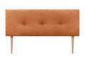 Mobenze Testiera Mobenze Côtelé Uni con Boutons 160x115 con Gambe de Lit 150/160 - Mobenze LHBI29819