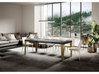 Tavolo allungabile 90x180/440 cm Grigio Fiamma Béton cadre or XEMK33682