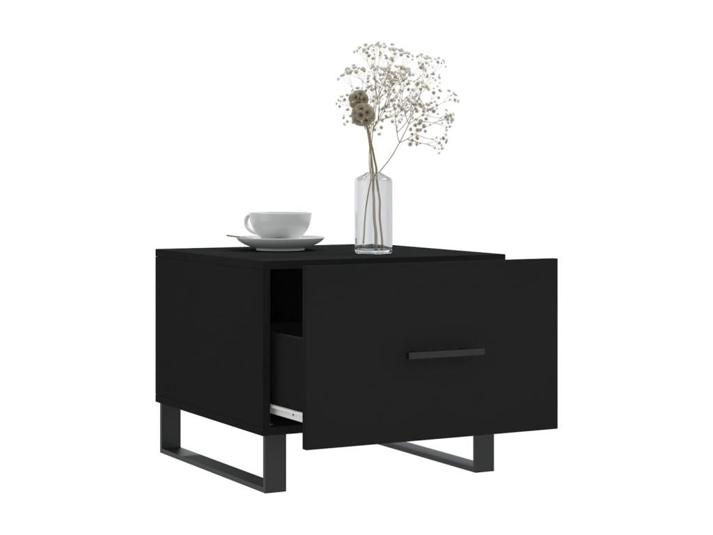 Tavoli bassi 2 pz nero 50x50x40 bois d'ingénierie COIM87094