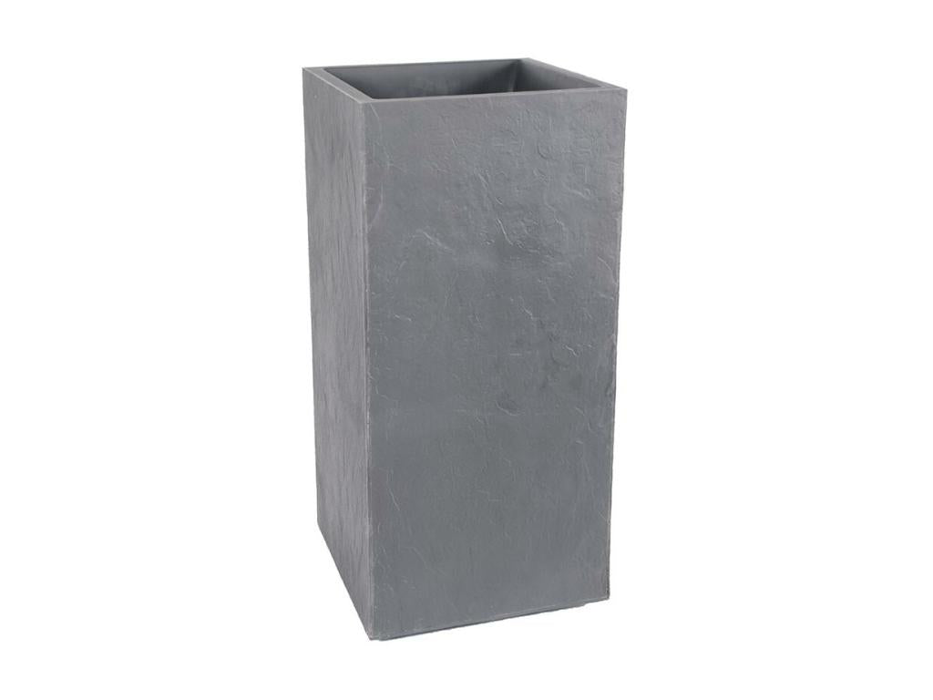 Pot de fleurs carré Haut Mobenze - 39,5x39,5x80 cm - 31 L - Grigio - Mobenze EHNZ23466