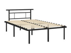 Struttura letto senza materasso nero metallo 120x200 cm RZSH23930