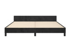 Struttura letto con testiera Nero 180x200 cm Velours VNVF14265