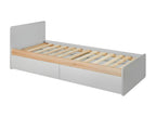 Lit Enfant / Tiroir Mobenze 90x200cm Grigio / Naturale XKMG70703