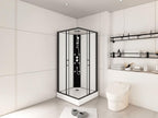 Cabina doccia angolare idromassaggio - L80 x l80 x H225 cm - Mobenze CTQY51400