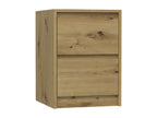 Mobenze - Table de chevet style Mobenze 55x43x40cm - Table de nuit 2 tiroirs - Chevet style moderne - Meuble de rangement moderne NAFX03702