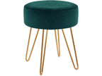 Tabouret in tessuto Mobenze métal blue 35x35x45 cm TABO09055 YDMI31837